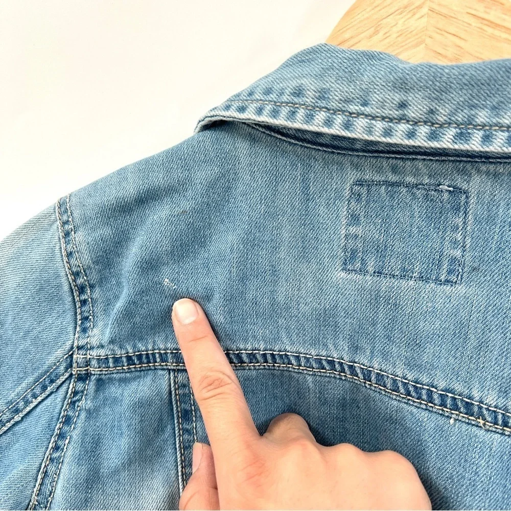 OSH KOSH B'GOSH Kid's Blue Denim Jean Jacket Size 10-12